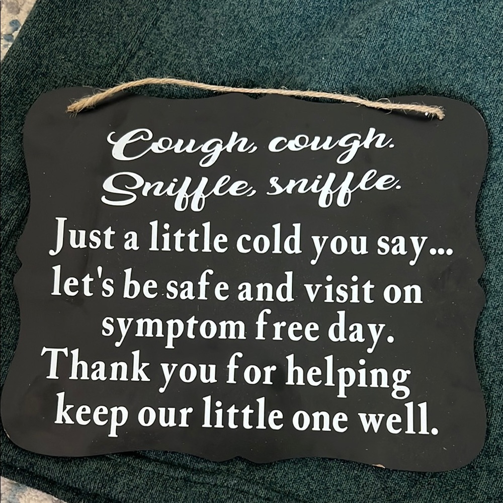 Black and White Decorative Sign